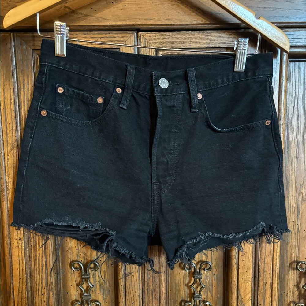 Levi’s 501 black Jean shorts